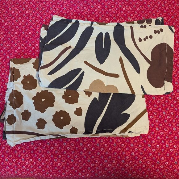 Marimekko Suvi Duvet Cover Pillow Shams King Size Floral Finnish Midcentury MCM - Picture 9 of 11